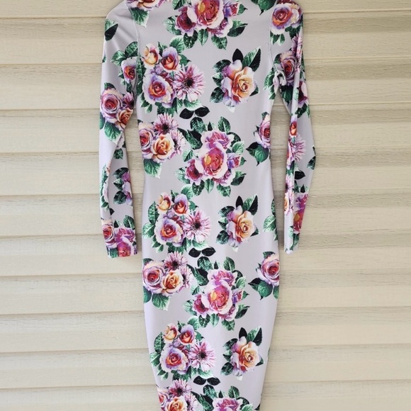 ZARA dress floral Medium (28) midi Bodycon - Picture 5 of 6